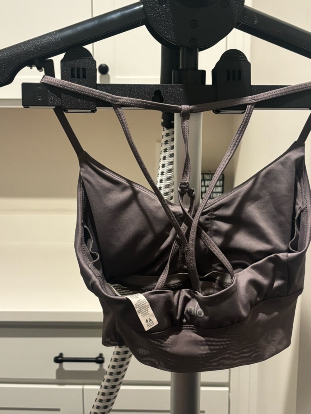 Alo Yoga Lavish Bra in Purple Dusk XS EUC Mesh Band - Picture 10 of 10